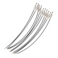 thumbnail image 4 of jinwen 2x10Pcs Boucle de Câble pour Bagages, Sangles en Fil d'Acier Inoxydable, Noir 2 Pcs, 4 of 9