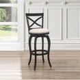 thumbnail image 3 of Bowery Hill Contemporary Swivel Bar Height Stool in Black, 3 of 8