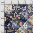 thumbnail image 2 of oneOone Georgette Viscose Blue Fabric Florals Craft Projects Decor Fabric Printed By The Yard 42 Inch Wide, 2 of 4