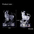 thumbnail image 3 of 3D Crystal Puzzle Jig-saw Clear Twelve 12 Constellation Astrolog Flash LED Light, 3 of 3