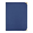 thumbnail image 1 of yuksok Housse de Menu de Restaurant 4 Pages Format A4 Housse de Menu pour Café Mariage Restaurant Bleu, 1 of 9