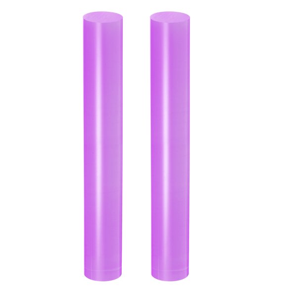 Unique Bargains Acrylic Clay Roller 18.5cm x 2.5cm for Shaping Sculpting, Purple, 2 Pieces