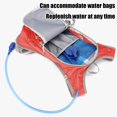 thumbnail image 3 of Hydration Backpack Running Cycling 2L Water Bladder Nylon Reflective Lightweight 330g Water Resistant Breathable for Outdoor Sports Hiking Marathon Hzhnb | Nylon, Red, 3 of 7