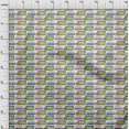 thumbnail image 4 of oneOone Polyester Spandex Off White Fabric Abstract Brush Stroke Sewing Material Print Fabric by The Yard 56 Inch Wide, 4 of 5