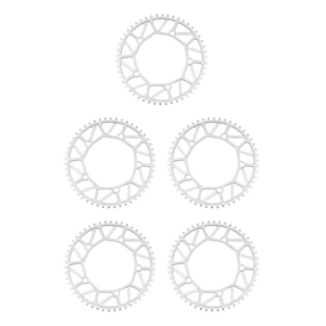 Redempat Chain Ring - Easy To Install Durable Wide Compatibility - Bike Crank Precise Fit Bicycles Crank 50T silver 5Set