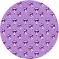 thumbnail image 1 of Ahgly Company Machine Washable Indoor Round Transitional Violet Purple Area Rugs, 3' Round, 1 of 7