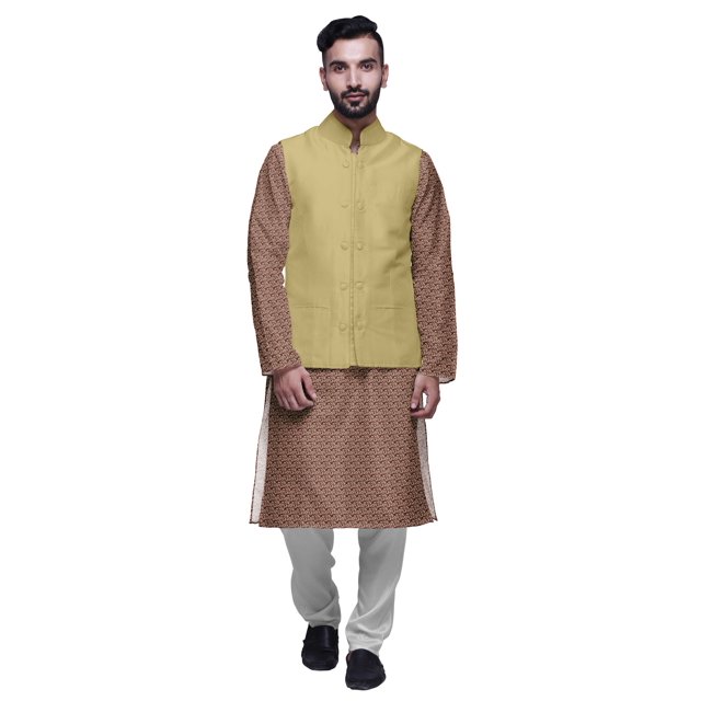 Atasi Printed Kurta Pyjama Set Traditional Ethnic Wear Mandarin Casual Clothing