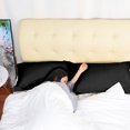 thumbnail image 4 of PiccoCasa Soft 1800 Microfiber Oxford Pillowcases 2Pcs, Queen Black, 4 of 7