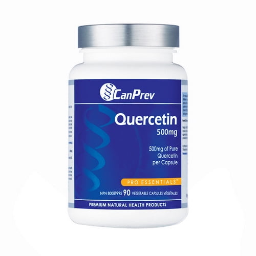 CanPrev Quercetin 500mg 120 v-caps - 500mg of Pure Quercetin per Capsule - CanPrev Premium Natural Health Products