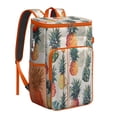 thumbnail image 1 of Pineapple Lover Backpack Cooler, Tropical Print Insulated Bag, Leakproof and Waterproof Lunch Backpack for Summer Outings, 1 of 6