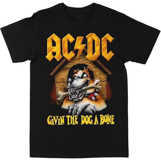 T-Shirt Noir 2TG ACDC Givin le Chien