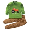 thumbnail image 1 of Pisexur Tenue d'Automne pour Bébé Fille Garçon, Ensemble 2 Pcs, Ensembles de Pyjamas pour Tout-Petit Bébé, Chandails à Col Rond à Manches Longues et Pantalons, Mode Décontractée, Ensemble de Vêtements de Nuit en Coton pour Garçons, 3 Mois à 6 Ans, 1 of 3
