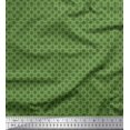 thumbnail image 1 of Soimoi Green Poly Georgette Fabric Square Geometric Decor Fabric Printed Yard 42 Inch Wide, 1 of 3