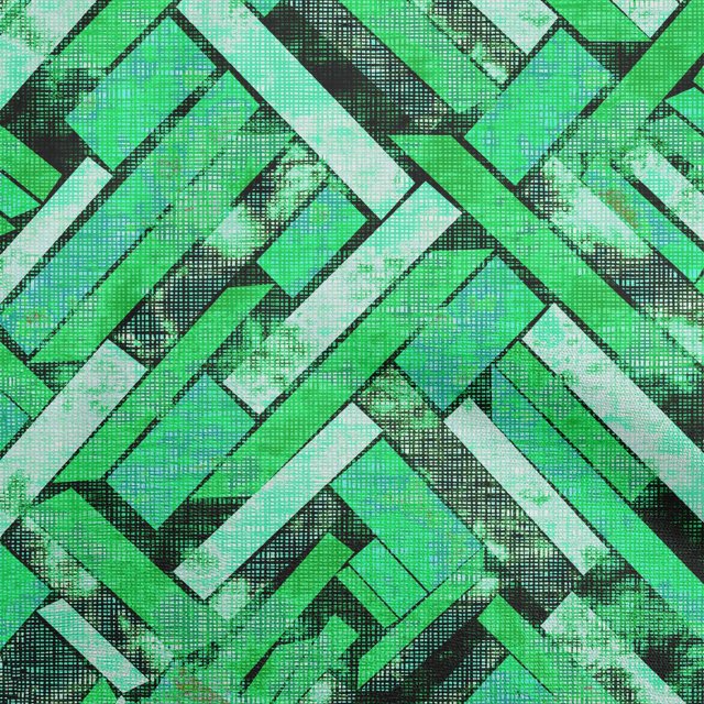 oneOone Polyester Spandex Green Fabric Stripes Sewing Craft Projects Fabric Prints By Yard 56 Inch Wide