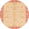 thumbnail image 1 of Ahgly Company Indoor Round Abstract Yellow Abstract Area Rugs, 8' Round, 1 of 6