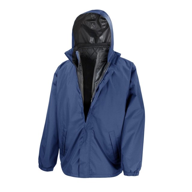 Result Veste 3-en-1 pour Hommes avec Gilet Matelassé