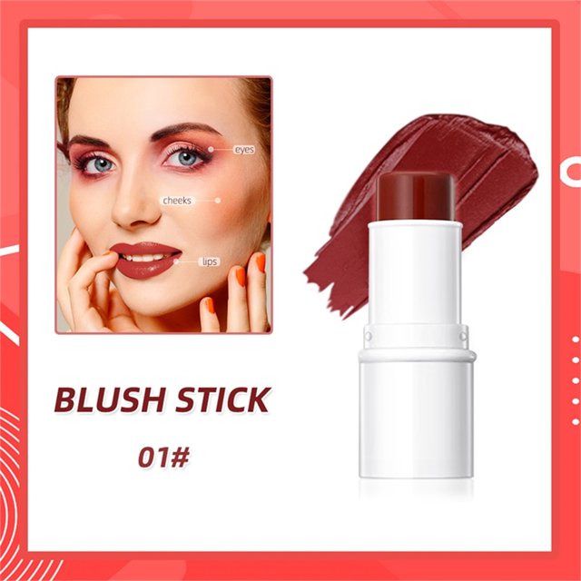 HOARBOEG Multi Functional Makeup Stick Three Dimensional Repair High Gloss Powder Blusher Rouge Lip Stick Color Repair Stick Clearance Sale