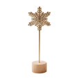 thumbnail image 2 of Desktop Decor Leaf Decor Metal Golden Leaf Ornaments And Base Modern Simple Gold Leaf Table Sculpture For Living Room Bedroom Bookshelf Desktop Decoratio, 2 of 4