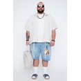 thumbnail image 1 of THICKEMS Men’s Textured Boxy Fit Resort Collar Shirt, 1 of 4