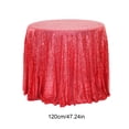 thumbnail image 3 of Round Tablecloth Glitter Wedding Glitter For Wedding Parties 47x47 Inches In A Variety Of Colors, 3 of 6