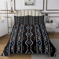 thumbnail image 1 of Western Quilt Set Geometric Aztec Bedspread Set Twin,Southwestern Coverlet Set Geometry Diamond Quilted,Retro Exotic Stripes Western Decor for Bedroom, 1 of 3