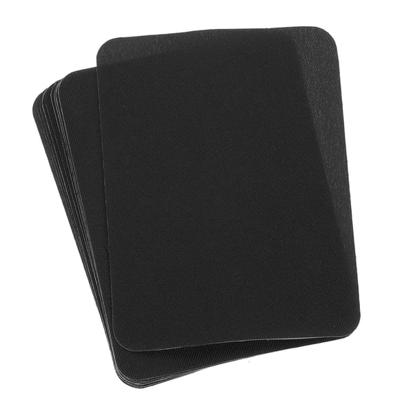Unique Bargains Iron on Patches Fabric Repair Patches Iron-On Mending 4.9'x3.7' for Clothes, Pants,Pack of 10 (Black)