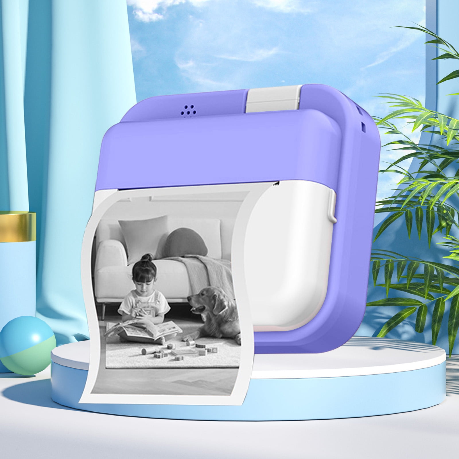 Czzoypi Sticker Printer - Print Pods Mini Printer with Stickers, Print Pod, Bluetooth Inkless Printer, Sticker Maker,Journal, DIY, Kids Gift