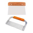 thumbnail image 1 of jifeng MagiDeal 2 Sets Stainless Steel Wavy & Straight Soap Mold Loaf Potato Cutter Tools, 1 of 9