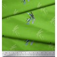 thumbnail image 3 of Soimoi Poly Georgette Fabric Dragonfly & Texture Printed Craft Fabric by the Yard 42 Inch Wide, 3 of 3