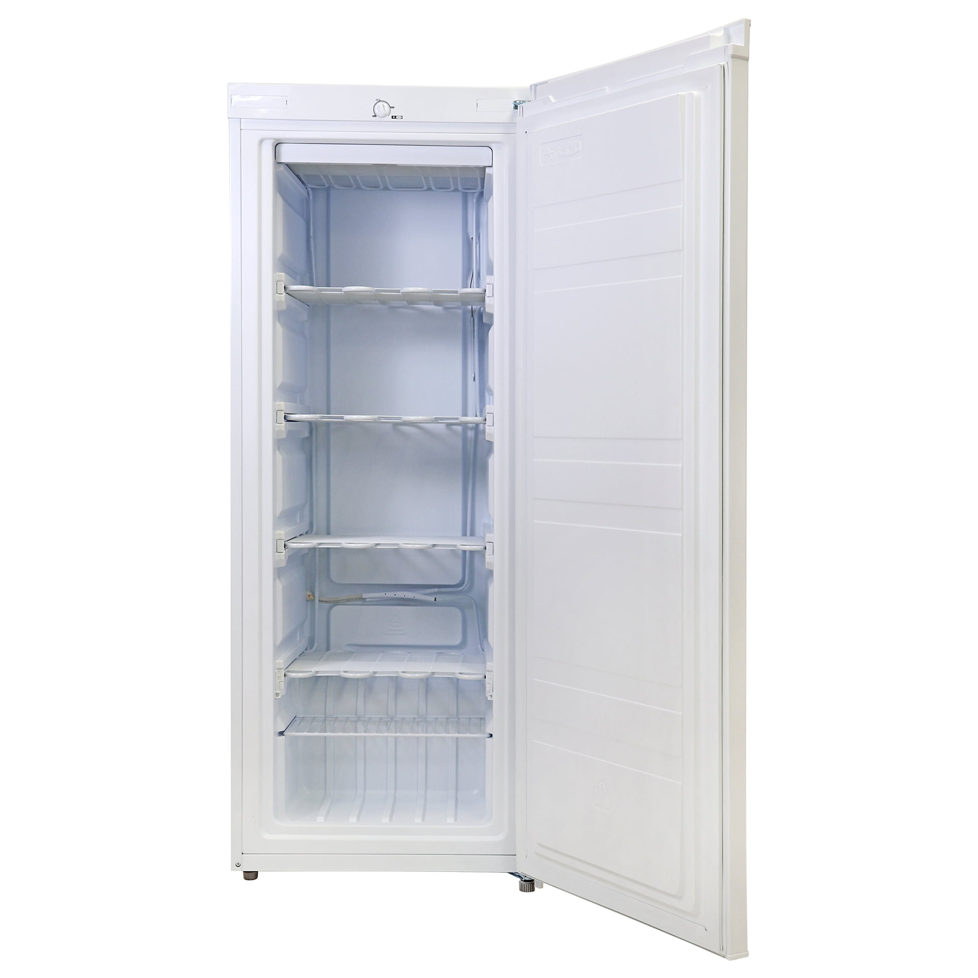 Koolatron Slim Upright Freezer 5.3 cu ft (150L), White, Manual Defrost