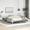 thumbnail image 1 of vidaXL Bed Frame Dark Grey 152x203 cm Queen Fabric, 1 of 6