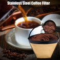 thumbnail image 4 of Filtres à Café Panier Réutilisables en Acier Inoxydable 8-12 Tasses Cafetières Cuisinart O1N2, 4 of 8