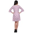 thumbnail image 3 of Moomaya Printed Ruffle Style Above Knee Length Bridesmaid Robe Rayon Bathrobes, 3 of 5