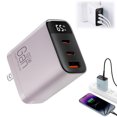 thumbnail image 1 of Wzzjkit 3 in 1 GaN Fast Charger 65w 2025 Super Fast Charger Module with 2 Type C USB Ports Portable 1 Fast Charging Adapter Wall Plug for Phone Tablet Lapt, 1 of 8