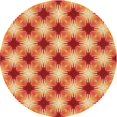 thumbnail image 1 of Ahgly Company Tapis Rond Lavable en Machine Intérieur Transitionnel Orange, 7 Pieds Rond, 1 of 7
