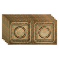 thumbnail image 1 of Fasade Rosette Decorative Vinyl Ceiling Panel 2ft x 4ft 5 Pack Copper Fantasy, 1 of 5