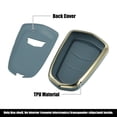 thumbnail image 4 of Unique Bargains Car Key Fob Cover 5 Button Remote Key Fob Case TPU Button Full Protector Cover Gray for Cadillac XT5 2017-2020, 4 of 7