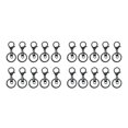 thumbnail image 3 of Maytalsory 10pcs Metal Carabiners Lobster Claw For Keychain - Strong And Functional Accessories For Easy Key Swimming black 2Set, 3 of 6