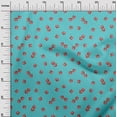 thumbnail image 2 of oneOone Silk Tabby Fabric Pomegranate Fruit Printed Fabric 1 Yard 42 Inch Wide, 2 of 4