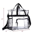 thumbnail image 2 of Strap Front Storage Compartment Transparent Lunch Bags for Men Women Work Stadium Approved Adjustable Shoulder, 2 of 6