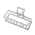 thumbnail image 1 of Pince à Griffe Style Simple Poignée Portative en Alliage Robuste Cheveux Exquis Géométriques Accessoires Barrettes pour Femmes Blanc/rectangle, 1 of 6