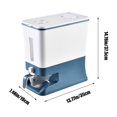 thumbnail image 3 of TIMIFIS Pot de Rangement Seau à Riz Boîte Ménagère Scellée Grande Capacité Anti-Insectes Anti-Humidité Farine Divers Grains Presse Réservoir de Stockage Libération de Grains en un Clic avec Tasse à Riz Gadgets de Cuisine, 3 of 6