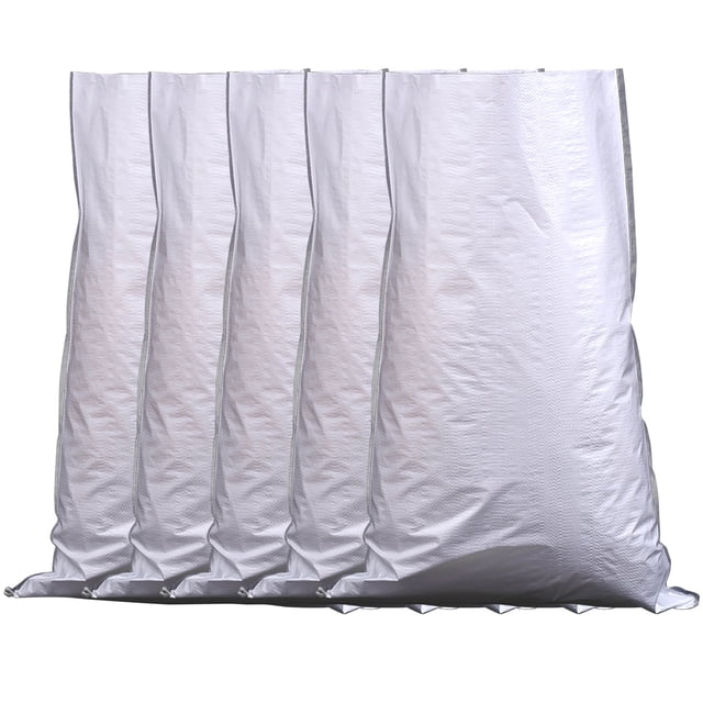 Heavy-Duty Woven Sandbag for Flood Control and Emergency Use White Film Packaging 15x24 Inch Storage Solution Kitchen Dining Bar