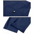 thumbnail image 2 of Pisexur Pantalon Habillé pour Homme Décontracté à Haute Élasticité Pantalon de Complet Résistant aux Plis Taille Haute Sans Repassage Pantalon Habillé Formel pour Homme Bleu,34, 2 of 4