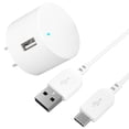thumbnail image 3 of onn. 2.4 Amp USB Wall Charging Kit with 3 FT. USB to USB-C Cable, 3 of 4