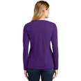 thumbnail image 3 of Port & Company ®  Ladies Long Sleeve Fan Favorite V-Neck Tee. Lpc450vls 4Xl Team Purple, 3 of 4