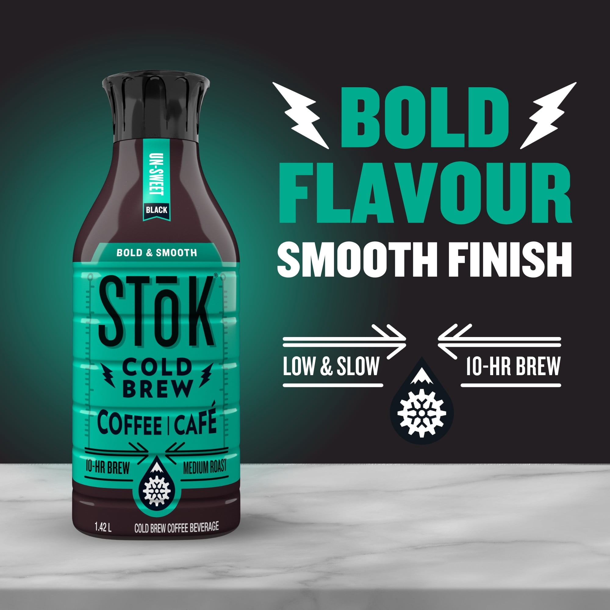 Stok Café Infusé à Froid, Noir, Non Sucré