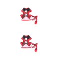 thumbnail image 1 of QualitChoice Harnais Laisse Set Chaton Escape Proof Col Noeud Papillon Mariage Respirant Costume Mesh Réglable Halage Câble Gilet Animal de Compagnie Grille Rouge / M 2Set, 1 of 6