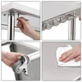 thumbnail image 2 of NSF Stainless Steel Prep Table - 60x24x35 Inch - Adjustable Undershelf, With Casters, Back Plate, Straight Edge, Tool Hooks, For Kitchen, Restaurant & Bakery, 2 of 6