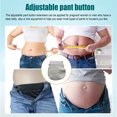 thumbnail image 4 of Wweixi Simple Feuilles Rallonge de Chemise Imperméable Haute Qualité Affichage de Différence Accessoires de Jardinage DIY Jeans Accrocheurs Maternité Gris, 4 of 5